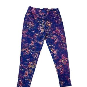 Body Glove Kids Leggings in Blue and Pink Splash